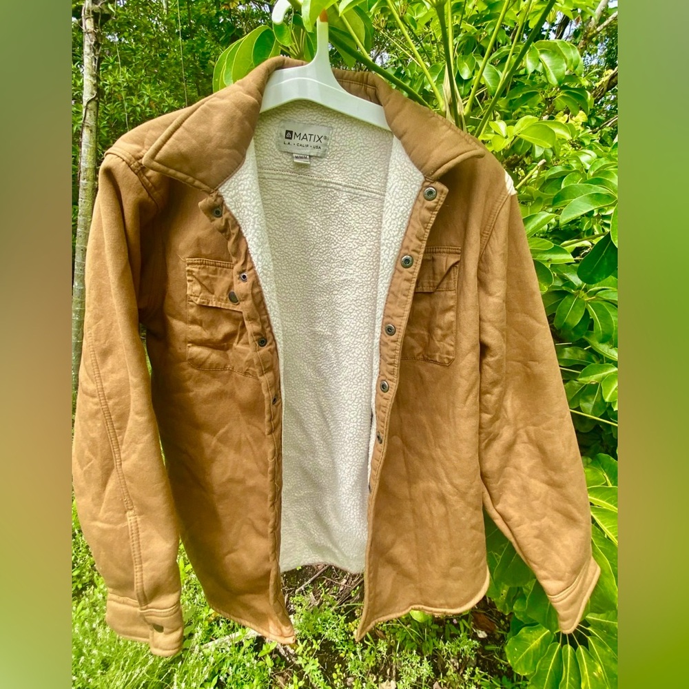 Flawed Sherpa Tan Matix Shacket